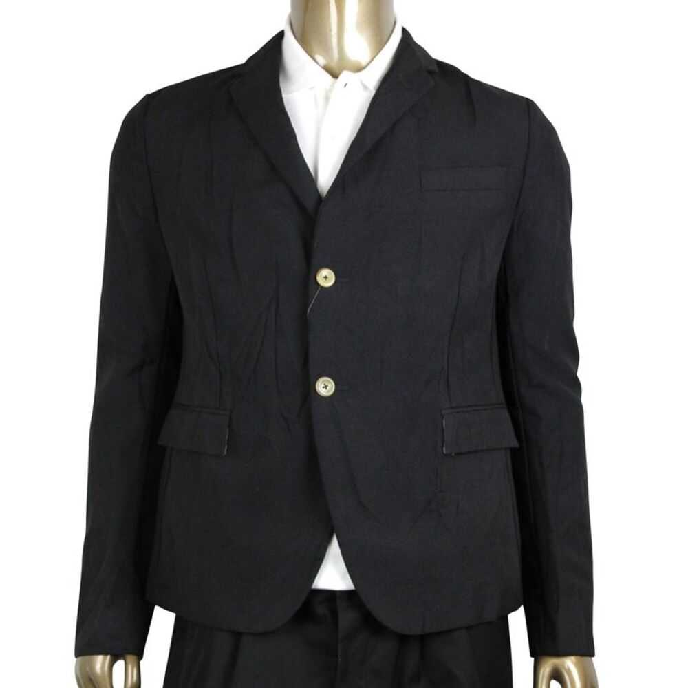 Gucci Men's Formal 2 Buttons 1 Vent Black Wool / Mohair Jacket (G 50 R / US 40